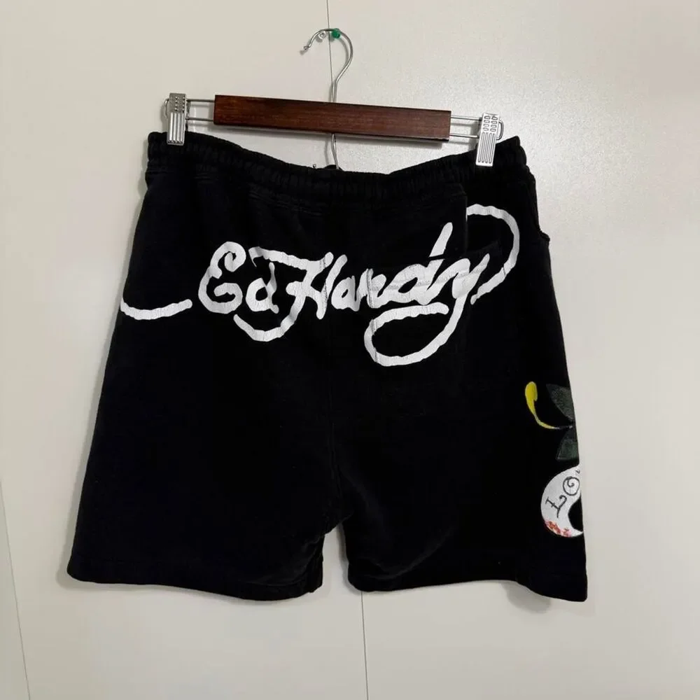 Ed-hardy Men's Black Shorts